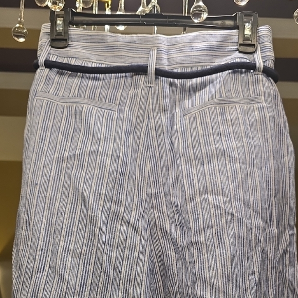 Elevenses Wide-Leg Pants in Light Blue and White - Picture 8 of 16